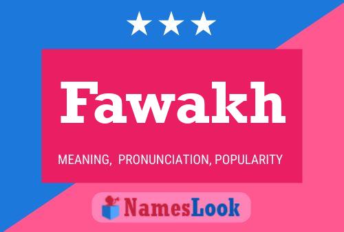 Fawakh Name Poster