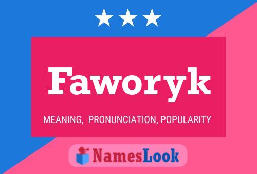 Faworyk Name Poster