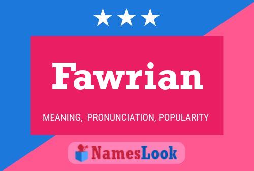 Fawrian Name Poster