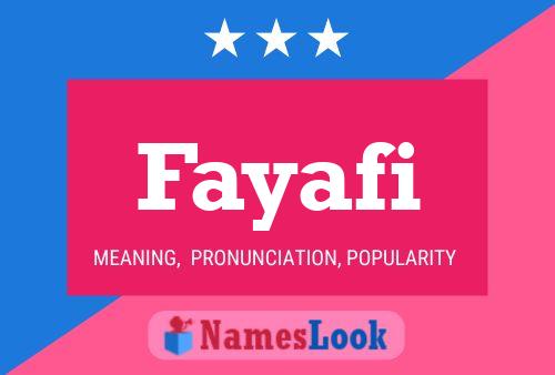 Fayafi Name Poster