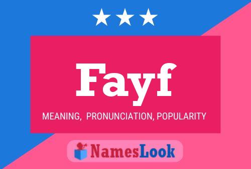 Fayf Name Poster