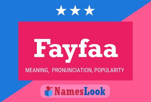 Fayfaa Name Poster