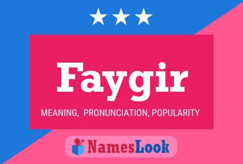 Faygir Name Poster