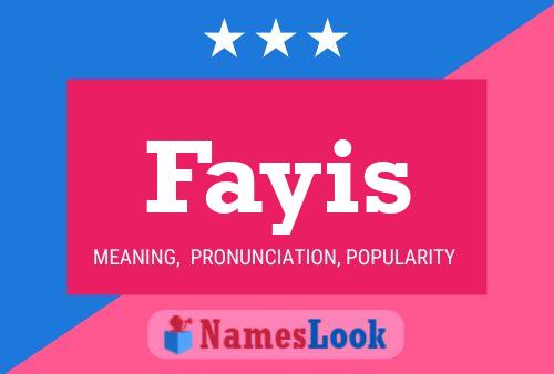 Fayis Name Poster