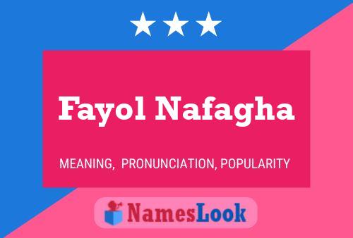 Fayol Nafagha Name Poster