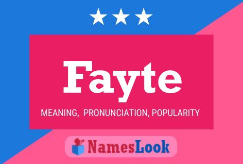 Fayte Name Poster