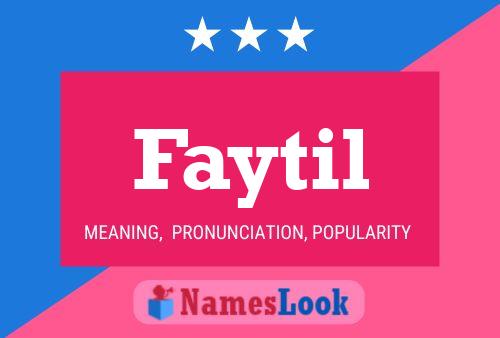 Faytil Name Poster