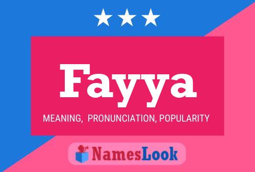 Fayya Name Poster