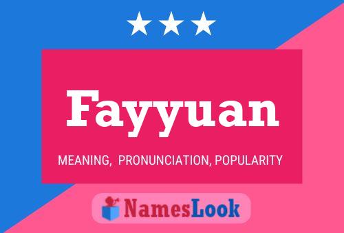 Fayyuan Name Poster