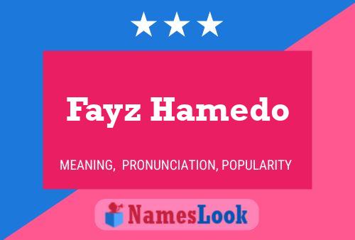 Fayz Hamedo Name Poster