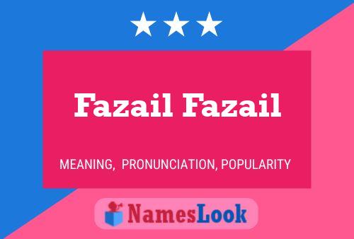 Fazail Fazail Name Poster