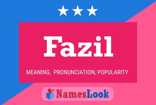 Fazil Name Poster