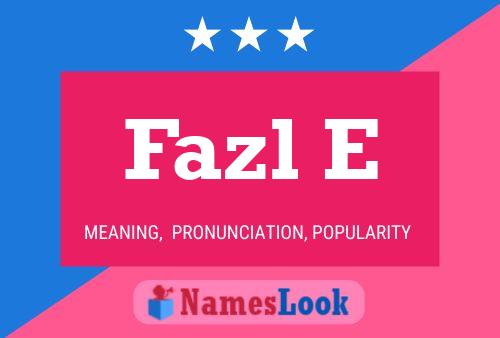 Fazl E Name Poster