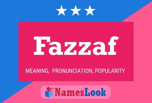 Fazzaf Name Poster