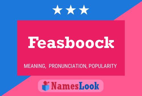 Feasboock Name Poster