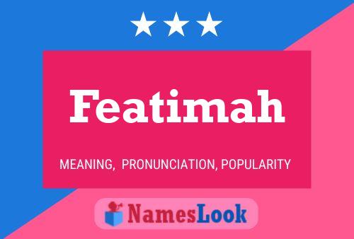 Featimah Name Poster