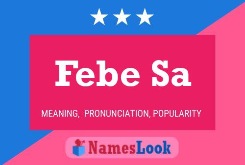 Febe Sa Name Poster