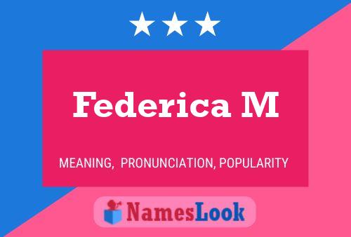 Federica M Name Poster