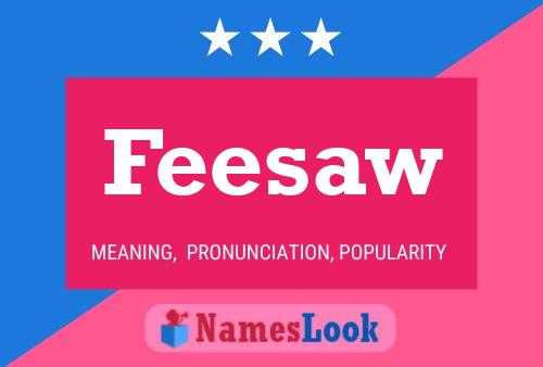 Feesaw Name Poster