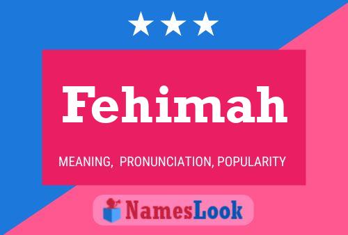 Fehimah Name Poster