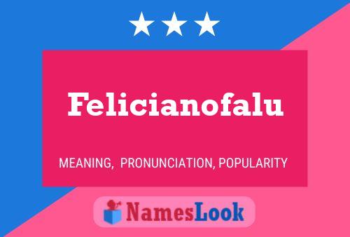 Felicianofalu Name Poster