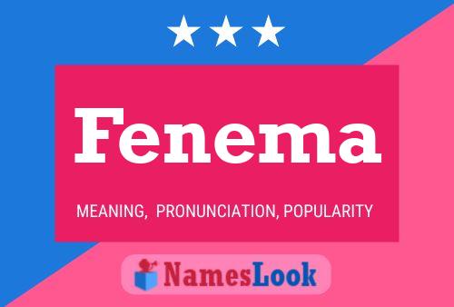 Fenema Name Poster