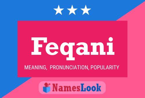 Feqani Name Poster