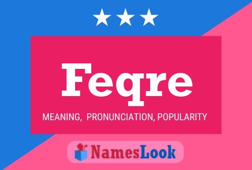 Feqre Name Poster