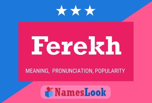 Ferekh Name Poster