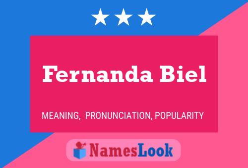 Fernanda Biel Name Poster