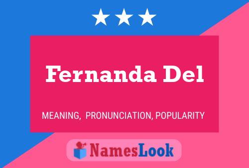 Fernanda Del Name Poster