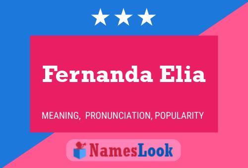 Fernanda Elia Name Poster