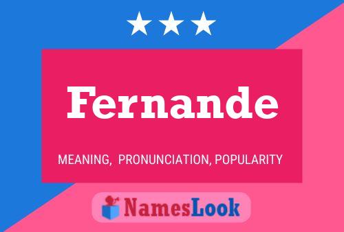 Fernande Name Poster