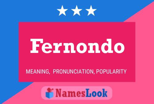 Fernondo Name Poster