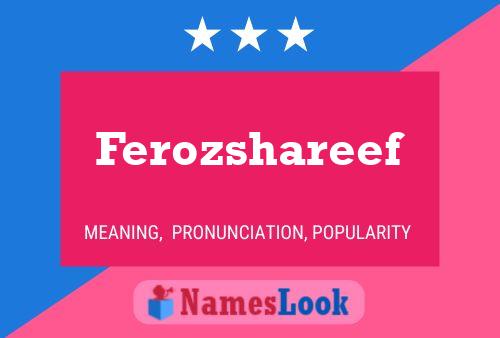 Ferozshareef Name Poster