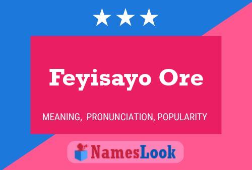 Feyisayo Ore Name Poster