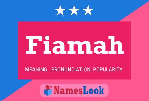 Fiamah Name Poster