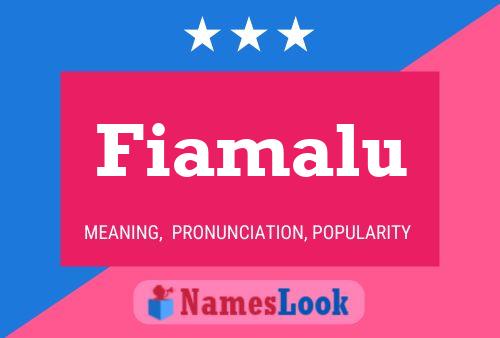 Fiamalu Name Poster