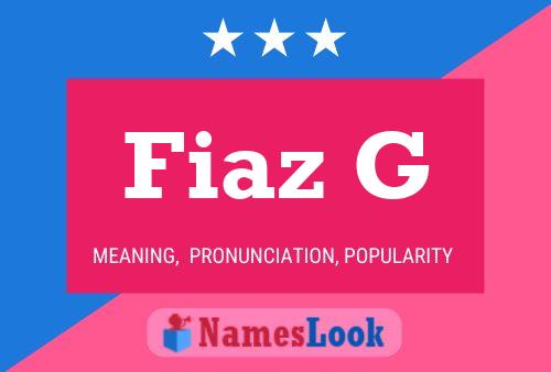 Fiaz G Name Poster