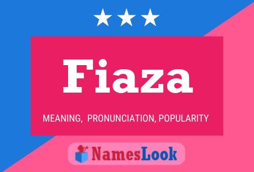 Fiaza Name Poster