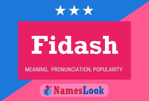 Fidash Name Poster