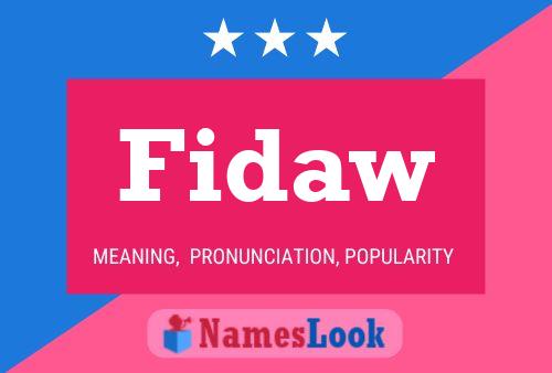 Fidaw Name Poster