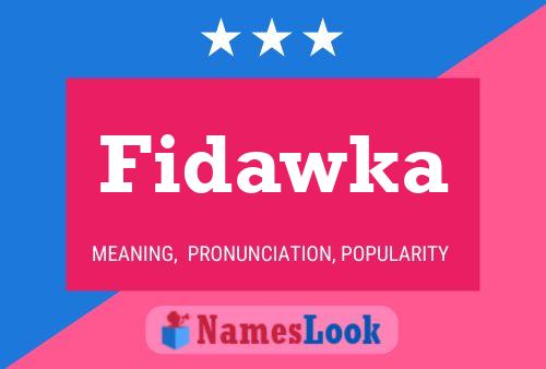 Fidawka Name Poster