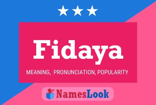 Fidaya Name Poster