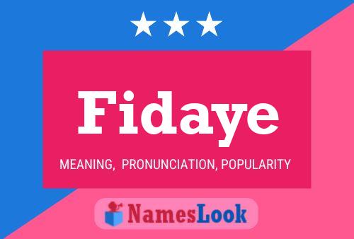 Fidaye Name Poster