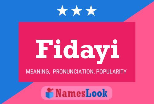 Fidayi Name Poster