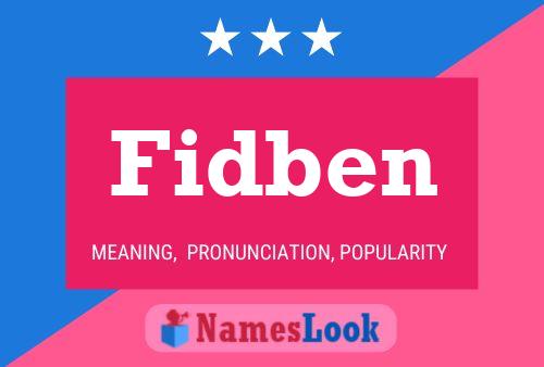 Fidben Name Poster