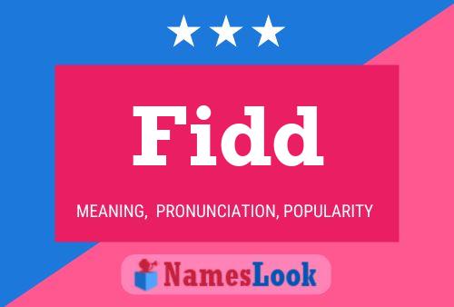 Fidd Name Poster