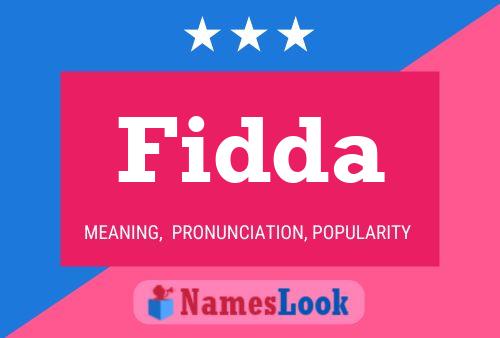 Fidda Name Poster