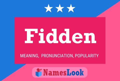 Fidden Name Poster